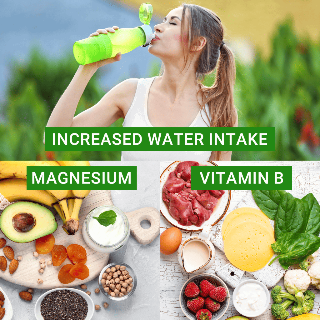 Increase in Water Intake and Nutrition