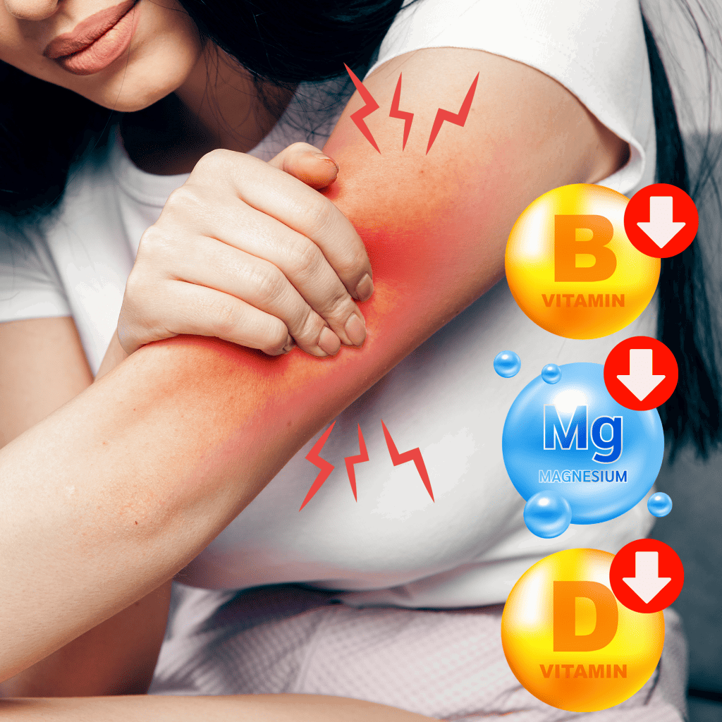 Can nutritional deficiencies cause arm twitching